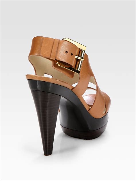 michael michael kors mackay leather sandal|Michael Kors sandals sale.